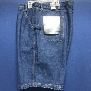 RK Brand Real Work Wear Mens Dark Wash Blue Denim Jean Shorts Size 50